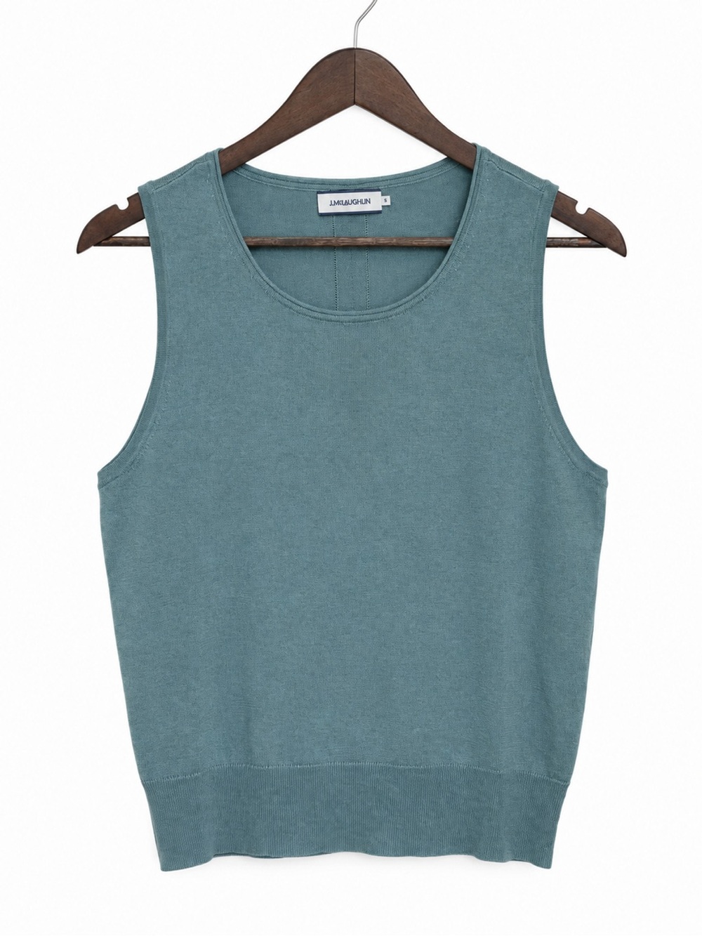 J. McLaughlin Teal Sleeveless Knit Tank